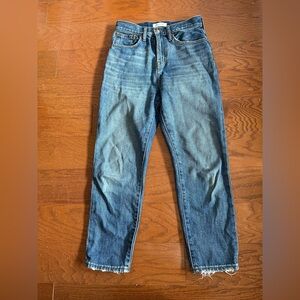 Madewell Straight Blue Jeans